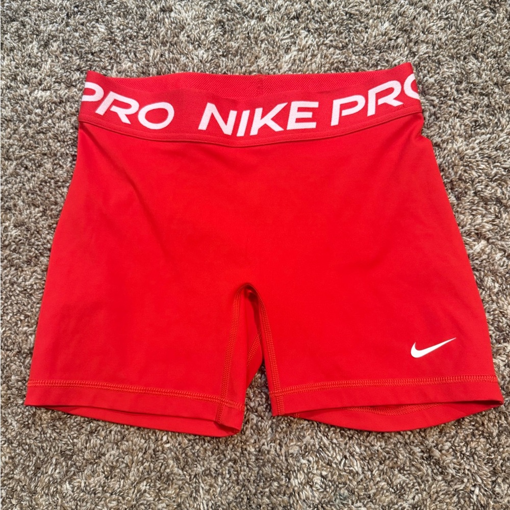 Nike Red Performance Compression Shorts